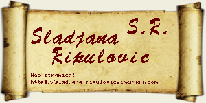 Slađana Ripulović vizit kartica